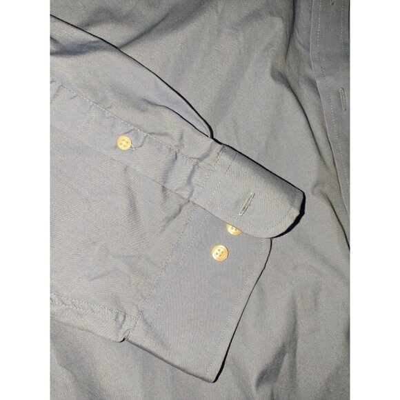 Croft & Barrow Easy Care Classic Fit Dress Shirt Men's Long Sleeve Blue neck 22 - Picture 11 of 11